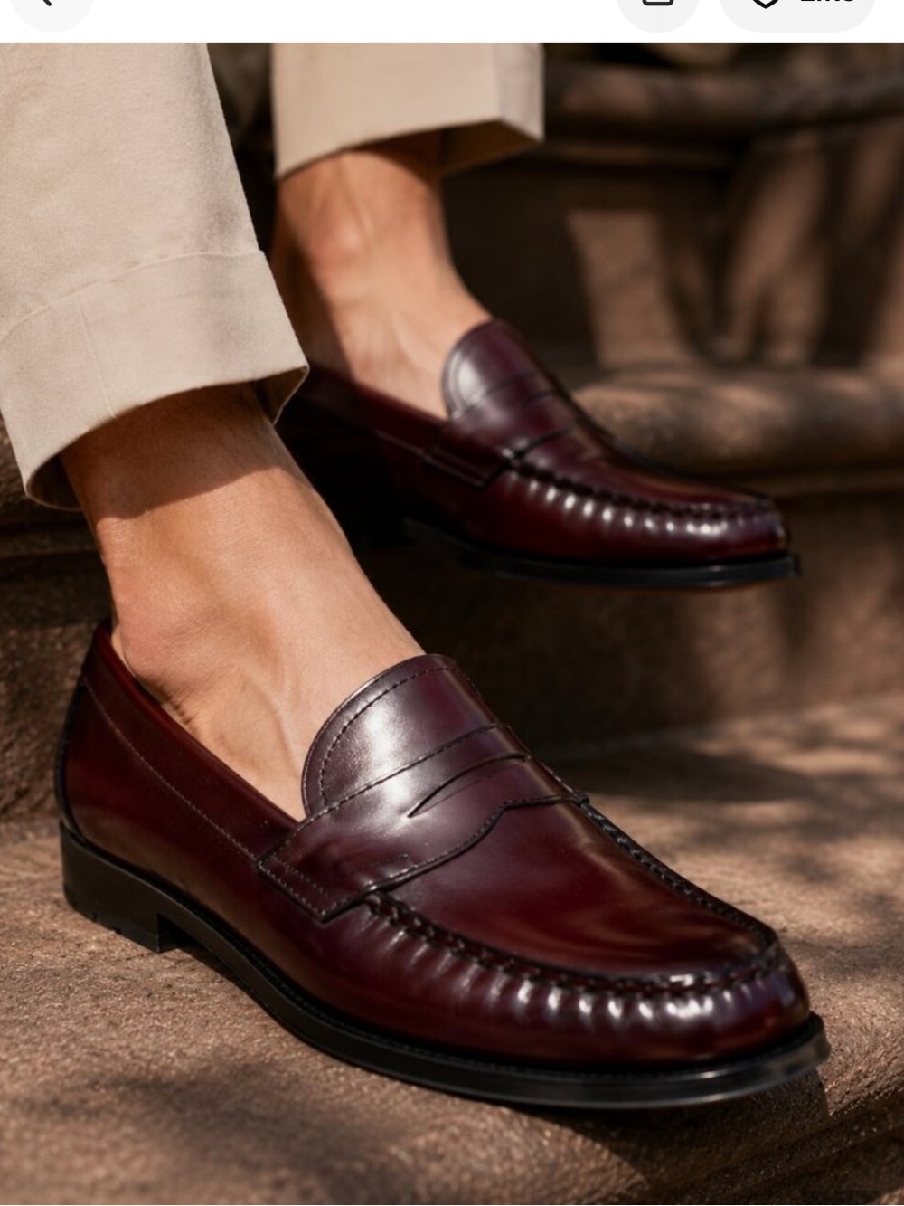GH Bass Weejuns Penny loafer wine color size 10.5